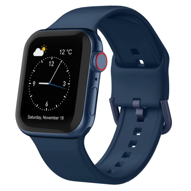 Pin Buckle Silicone Watch Band, For Apple Watch Series 4 40mm