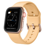 Pin Buckle Silicone Watch Band, For Apple Watch Series 4 40mm