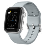Pin Buckle Silicone Watch Band, For Apple Watch Series 4 40mm