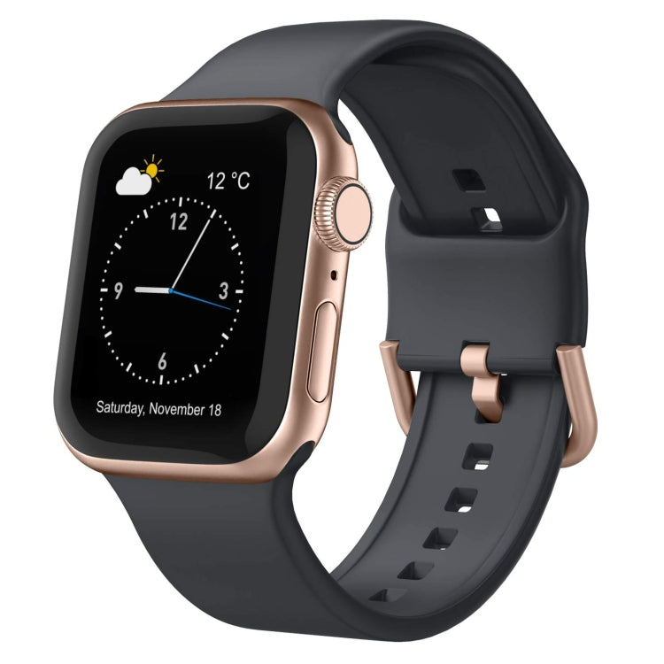 Pin Buckle Silicone Watch Band, For Apple Watch Series 4 40mm