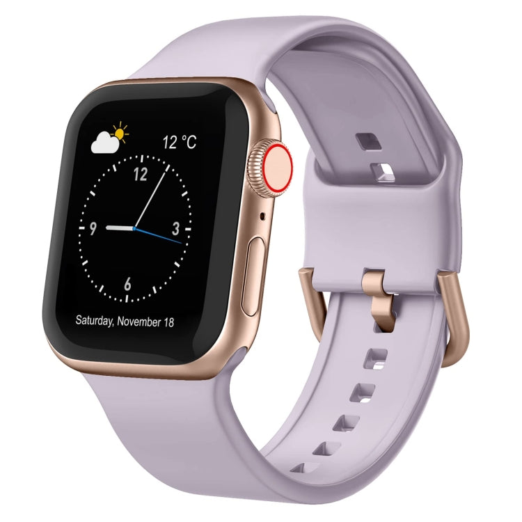 Pin Buckle Silicone Watch Band, For Apple Watch Series 3 42mm