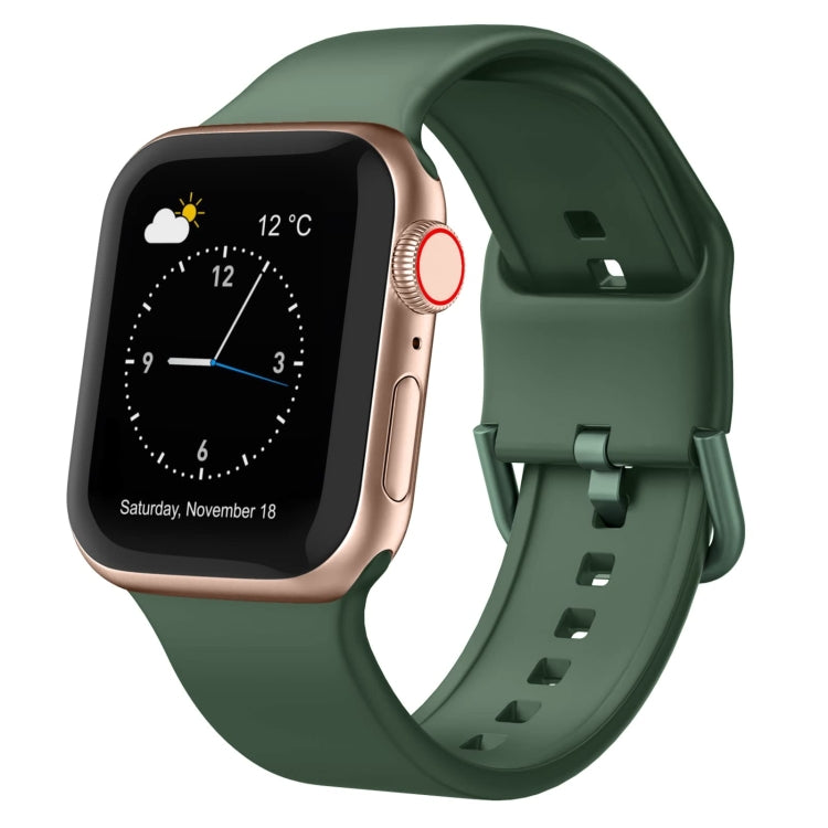 Pin Buckle Silicone Watch Band, For Apple Watch Series 2 42mm