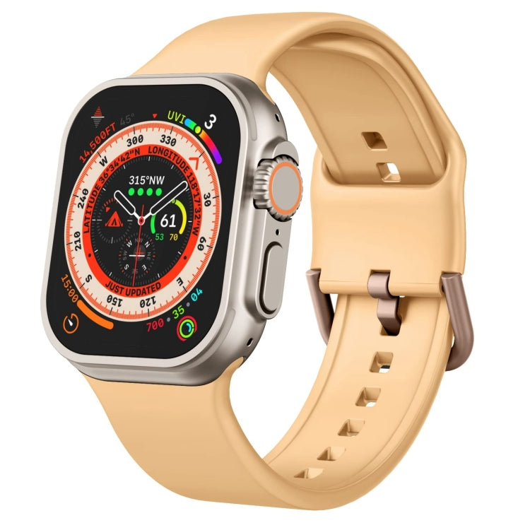Pin Buckle Silicone Watch Band, For Apple Watch Series 9 41mm