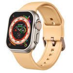 Pin Buckle Silicone Watch Band, For Apple Watch Series 9 45mm
