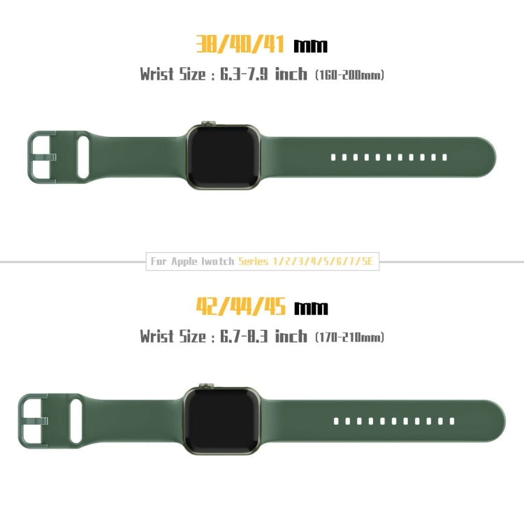 Pin Buckle Silicone Watch Band, For Apple Watch SE 2023 40mm