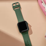 Pin Buckle Silicone Watch Band, For Apple Watch SE 2023 40mm