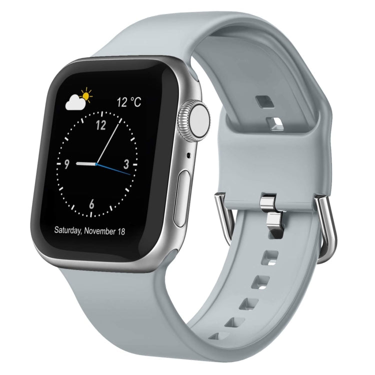 Pin Buckle Silicone Watch Band, For Apple Watch SE 2023 40mm