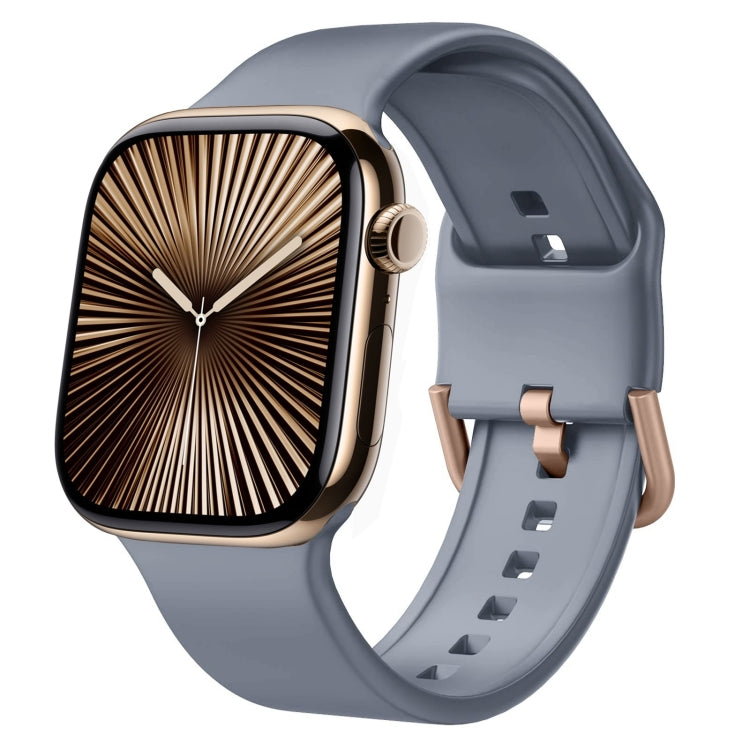 Pin Buckle Silicone Watch Band, For Apple Watch Series 10 46mm