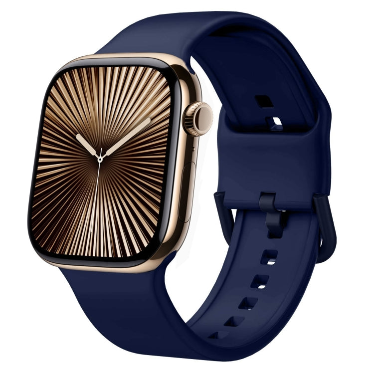 Pin Buckle Silicone Watch Band, For Apple Watch Series 10 46mm