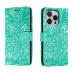 Lace Flower Embossing Flip Leather Phone Case, For iPhone 17e / 16e, For iPhone 17 Pro Max, For iPhone 17 Pro, For iPhone 17, For iPhone Air, For iPhone 16 Pro Max, For iPhone 16 Pro, For iPhone 16 Plus