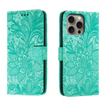 Lace Flower Embossing Flip Leather Phone Case, For iPhone 17e / 16e, For iPhone 17 Pro Max, For iPhone 17 Pro, For iPhone 17, For iPhone Air, For iPhone 16 Pro Max, For iPhone 16 Pro, For iPhone 16 Plus