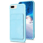 BF28 Frosted Card Bag Phone Case with Holder, For iPhone XS Max, For iPhone 8 Plus / 7 Plus