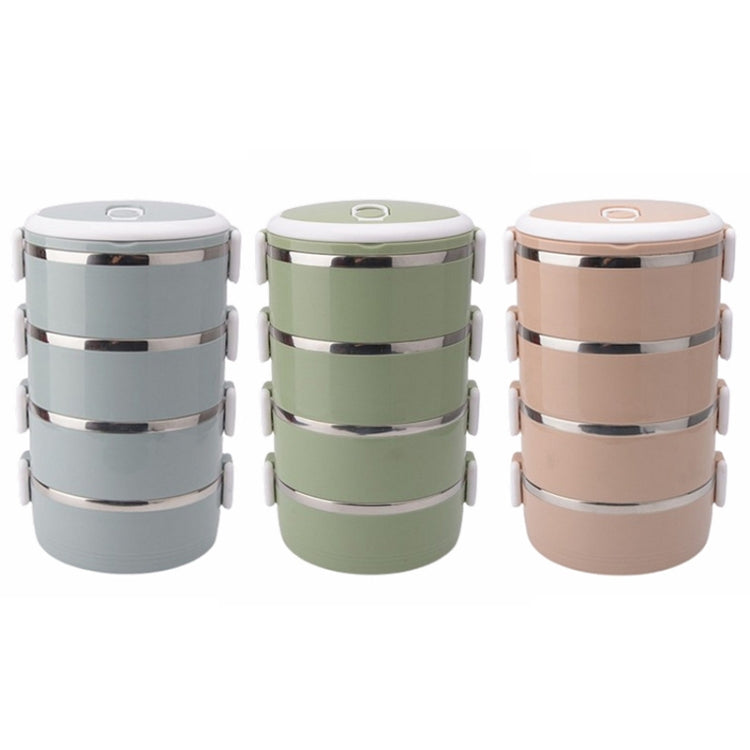 Stainless Steel Insulation Container Lunch Box Food Bento Box, Single-Layer 0.7L, Dual-Layer 1.4L, 3-Layer 2.1L, 4-Layer 2.8L