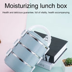 Stainless Steel Insulation Container Lunch Box Food Bento Box, Single-Layer 0.7L, Dual-Layer 1.4L, 3-Layer 2.1L, 4-Layer 2.8L