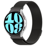 Button Style Milan Magnetic Metal Watch Band, For Samsung Galaxy Watch 6