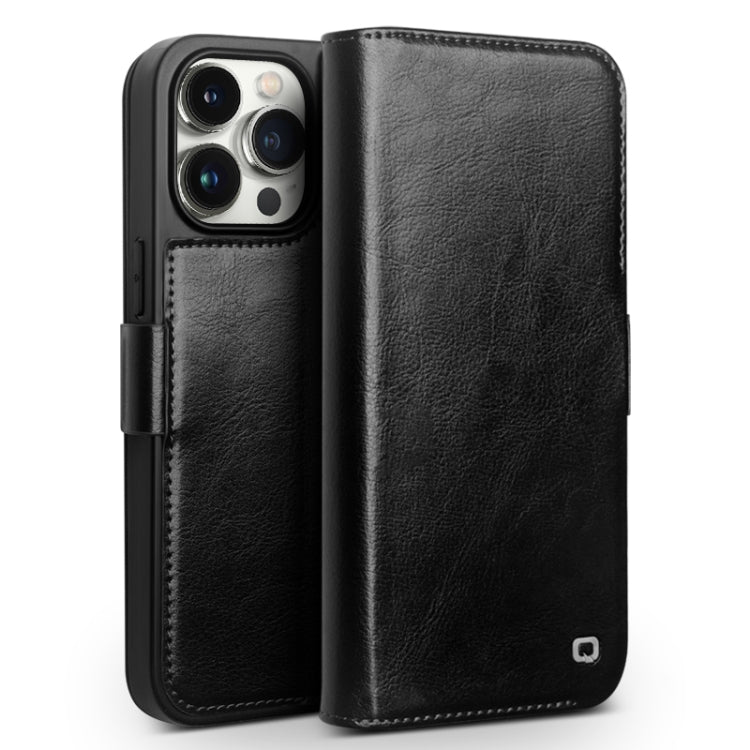 QIALINO Classic 103 Buckle Genuine Leather Phone Case, For iPhone 17e / 16e, For iPhone 17 Pro Max, For iPhone 17 Pro, For iPhone 17, For iPhone Air, For iPhone 15 Pro Max, For iPhone 15 Plus