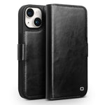 QIALINO Classic 103 Buckle Genuine Leather Phone Case, For iPhone 17e / 16e, For iPhone 17 Pro Max, For iPhone 17 Pro, For iPhone 17, For iPhone Air, For iPhone 15 Pro Max, For iPhone 15 Plus