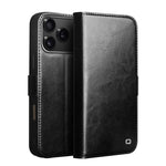 QIALINO Classic 103 Buckle Genuine Leather Phone Case, For iPhone 17e / 16e, For iPhone 17 Pro Max, For iPhone 17 Pro, For iPhone 17, For iPhone Air, For iPhone 15 Pro Max, For iPhone 15 Plus