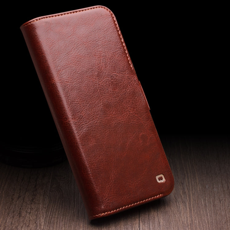 QIALINO Classic 103 Buckle Genuine Leather Phone Case, For iPhone 17e / 16e, For iPhone 17 Pro Max, For iPhone 17 Pro, For iPhone 17, For iPhone Air, For iPhone 15 Pro Max, For iPhone 15 Plus