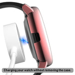 Electroplate PC Protective Case with Tempered Glass Film, For Samsung Galaxy Watch Active 2 40mm, For Samsung Galaxy Watch Active 2 44mm