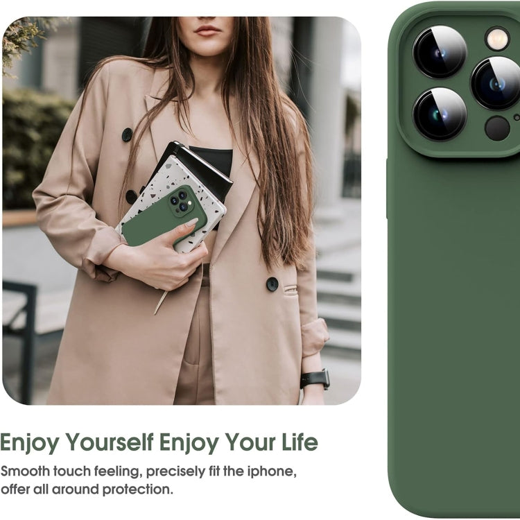 Microfiber Liquid Silicone Shockproof Phone Case, For iPhone 12, For iPhone 12 Pro Max, For iPhone 12 Pro
