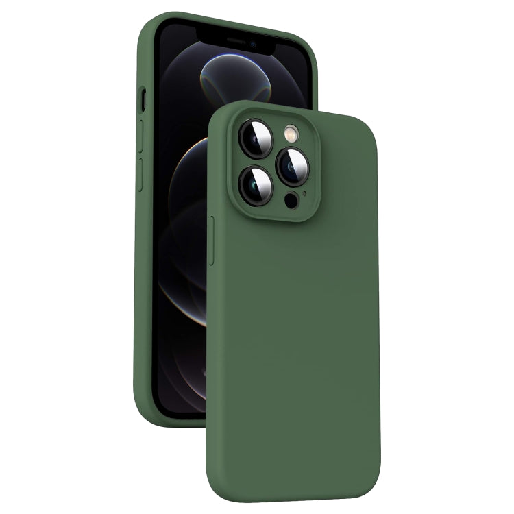 Microfiber Liquid Silicone Shockproof Phone Case, For iPhone 12, For iPhone 12 Pro Max, For iPhone 12 Pro