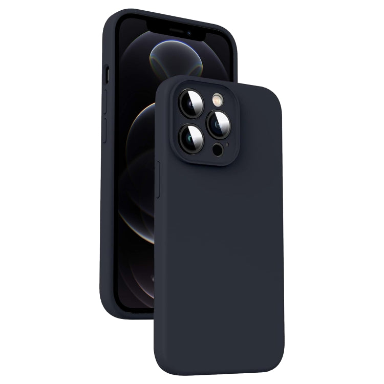Microfiber Liquid Silicone Shockproof Phone Case, For iPhone 12, For iPhone 12 Pro Max, For iPhone 12 Pro