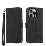 Dierfeng Dream Line TPU Hybrid PU Leather Phone Case, For iPhone 17 Pro Max, For iPhone 17 Pro, For iPhone 17, For iPhone Air, For iPhone 16e, For iPhone 16 Pro Max, For iPhone 16 Pro, For iPhone 16 Plus