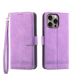 Dierfeng Dream Line TPU Hybrid PU Leather Phone Case, For iPhone 17 Pro Max, For iPhone 17 Pro, For iPhone 17, For iPhone Air, For iPhone 16e, For iPhone 16 Pro Max, For iPhone 16 Pro, For iPhone 16 Plus