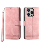 Dierfeng Dream Line TPU Hybrid PU Leather Phone Case, For iPhone 17 Pro Max, For iPhone 17 Pro, For iPhone 17, For iPhone Air, For iPhone 16e, For iPhone 16 Pro Max, For iPhone 16 Pro, For iPhone 16 Plus