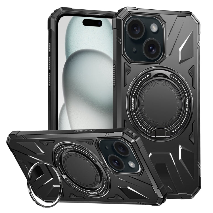 MagSafe Magnetic Shockproof Phone Case with Ring Holder, For iPhone 16 Plus, For iPhone 16, For iPhone 15 Pro Max, For iPhone 15 Pro, For iPhone 15 Plus, For iPhone 15