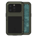 LOVE MEI Metal Shockproof Life Waterproof Dustproof Phone Case, For iPhone 17 Pro Max, For iPhone 17 Pro, For iPhone 17, For iPhone 16 Pro Max, For iPhone 16 Pro, For iPhone 16, For iPhone 15 Pro Max, For iPhone 15 Pro