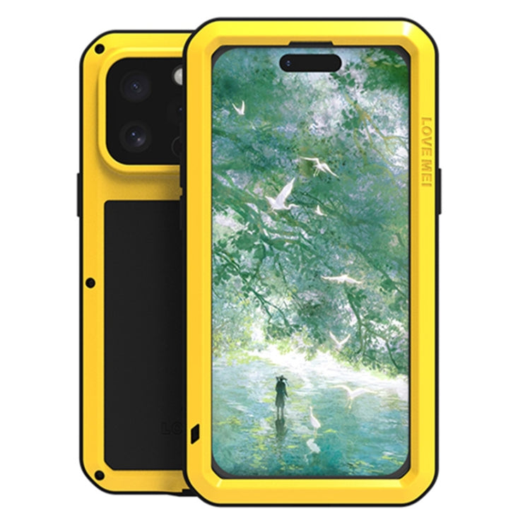 LOVE MEI Metal Shockproof Life Waterproof Dustproof Phone Case, For iPhone 17 Pro Max, For iPhone 17 Pro, For iPhone 17, For iPhone 16 Pro Max, For iPhone 16 Pro, For iPhone 16, For iPhone 15 Pro Max, For iPhone 15 Pro