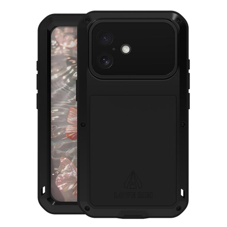 LOVE MEI Metal Shockproof Life Waterproof Dustproof Phone Case, For iPhone 17 Pro Max, For iPhone 17 Pro, For iPhone 17, For iPhone 16 Pro Max, For iPhone 16 Pro, For iPhone 16, For iPhone 15 Pro Max, For iPhone 15 Pro