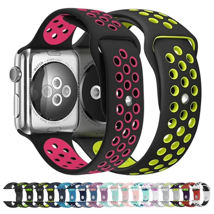 Sport Silicone Watchband Standard Edition, For Apple Watch Series 8&7 41mm / SE 2&6&SE&5&4 40mm / 3&2&1 38mm
