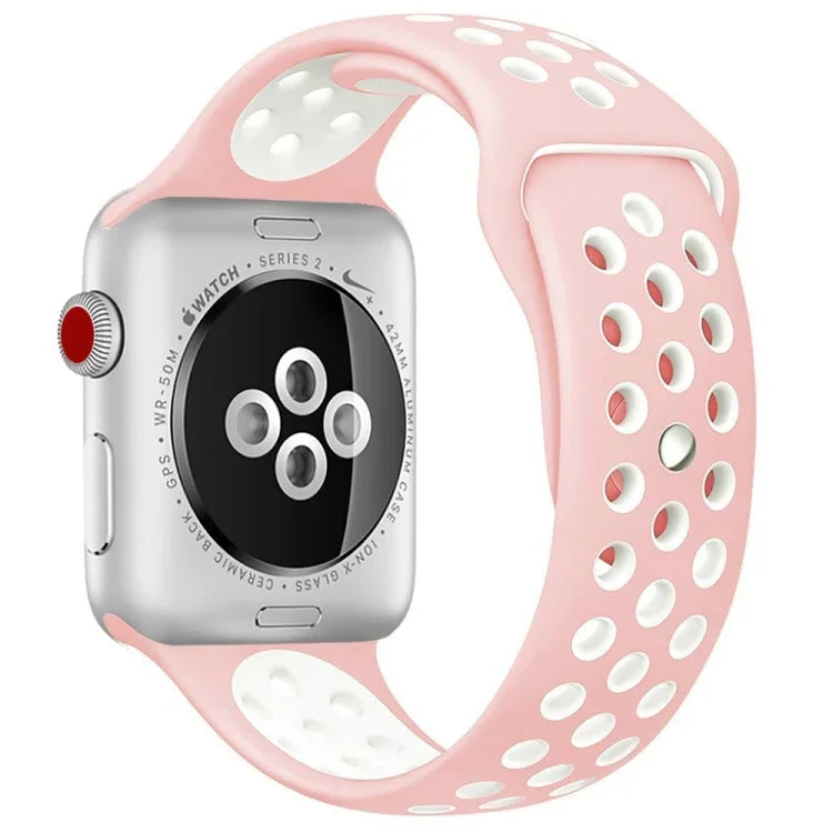 Sport Silicone Watchband Standard Edition, For Apple Watch Series 7 41mm / 6 & SE & 5 & 4 40mm / 3 & 2 & 1 38mm, For Apple Watch Ultra 49mm / Series 8&7 45mm / SE 2&6&SE&5&4 44mm / 3&2&1 42mm