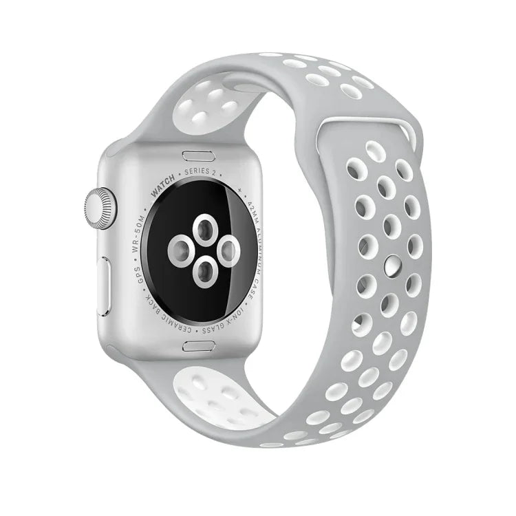 Sport Silicone Watchband Standard Edition, For Apple Watch Series 7 41mm / 6 & SE & 5 & 4 40mm / 3 & 2 & 1 38mm, For Apple Watch Ultra 49mm / Series 8&7 45mm / SE 2&6&SE&5&4 44mm / 3&2&1 42mm