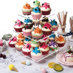 YX063 3 Tier Acrylic Square Cupcake Stand, YX063