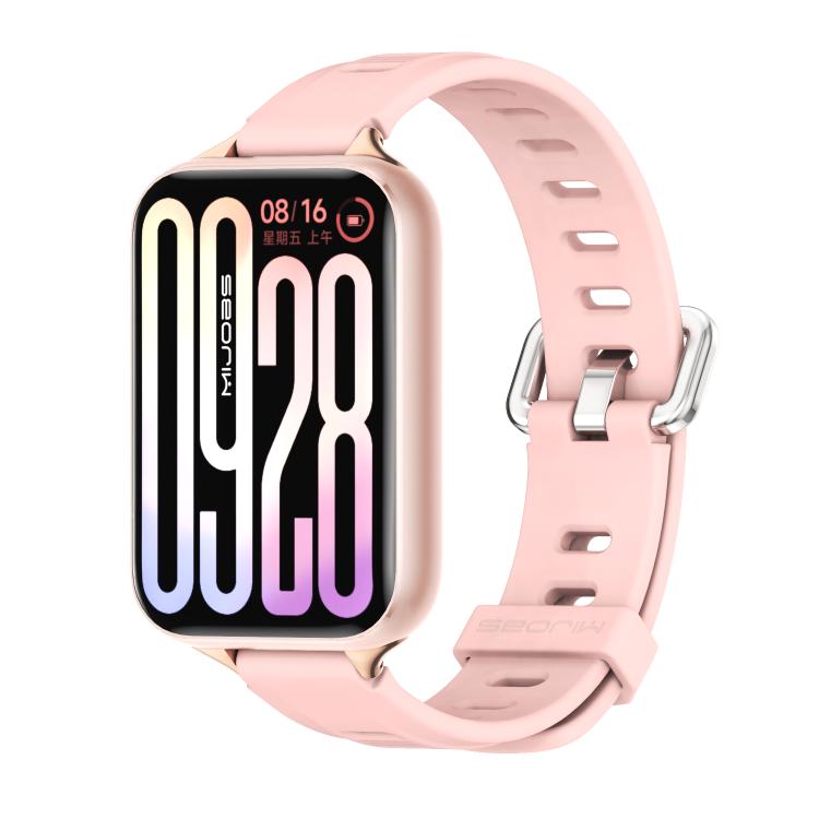 Mijobs Flat Hole Breathable Silicone Watch Band, For Xiaomi Band 10 Pro / Redmi Watch 6 / 5