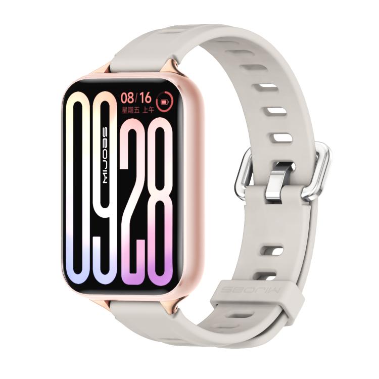 Mijobs Flat Hole Breathable Silicone Watch Band, For Xiaomi Band 10 Pro / Redmi Watch 6 / 5