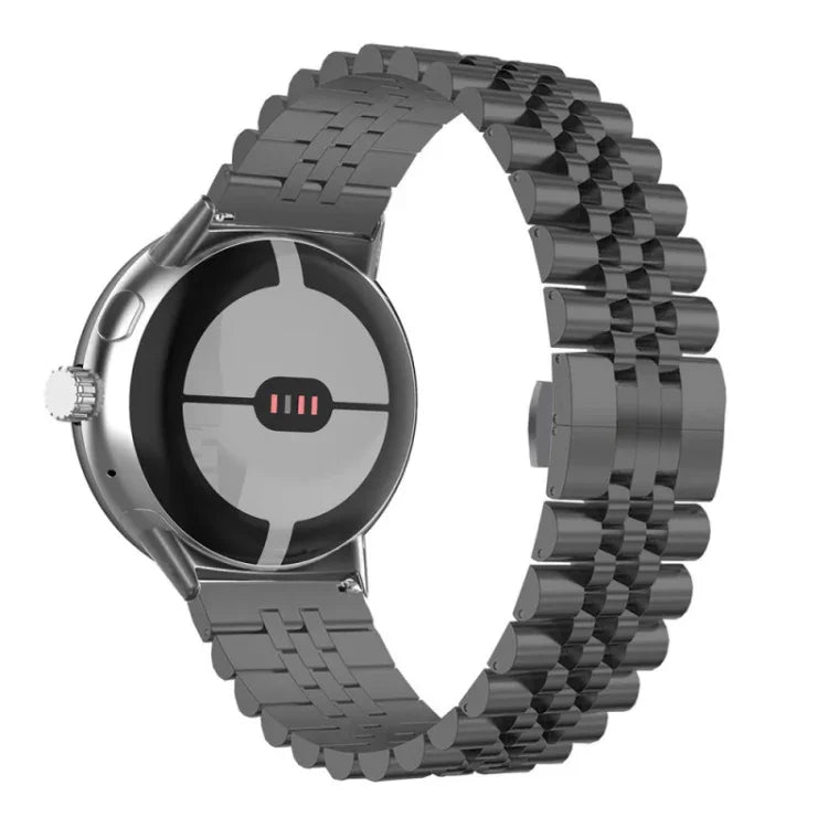 Seven Beads Stainless Steel Metal Watch Band, For Google Pixel Watch 4 / 3 / 2 / 1 41mm
