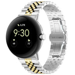 Seven Beads Stainless Steel Metal Watch Band, For Google Pixel Watch 4 / 3 / 2 / 1 41mm