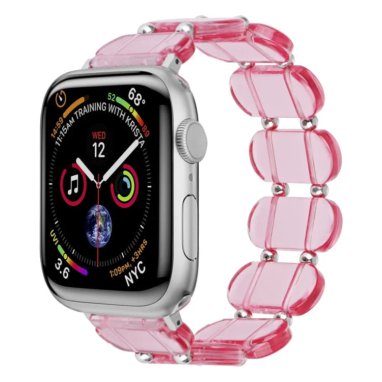 Stretch Resin Watch Band, For Apple Watch SE 2023 44mm, For Apple Watch SE 2023 40mm, For Apple Watch Ultra 2 49mm, For Apple Watch Series 9 45mm, For Apple Watch Series 9 41mm, For Apple Watch Ultra 49mm