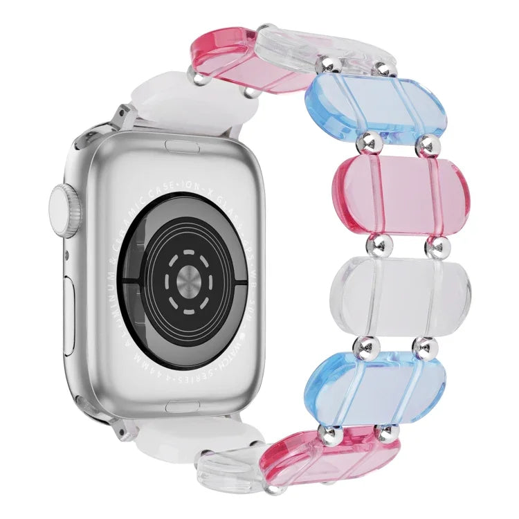 Stretch Resin Watch Band, For Apple Watch Series 4 44mm, For Apple Watch Series 4 40mm, For Apple Watch Series 3 38mm, For Apple Watch Series 3 42mm, For Apple Watch Series 2 42mm, For Apple Watch Series 2 38mm