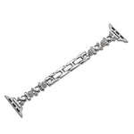 Metal Diamond Bear Chain Watch Band, For Apple Watch Series 4 44mm, For Apple Watch Series 4 40mm, For Apple Watch Series 3 38mm, For Apple Watch Series 3 42mm, For Apple Watch Series 2 42mm, For Apple Watch Series 2 38mm, For Apple Watch 42mm         ...