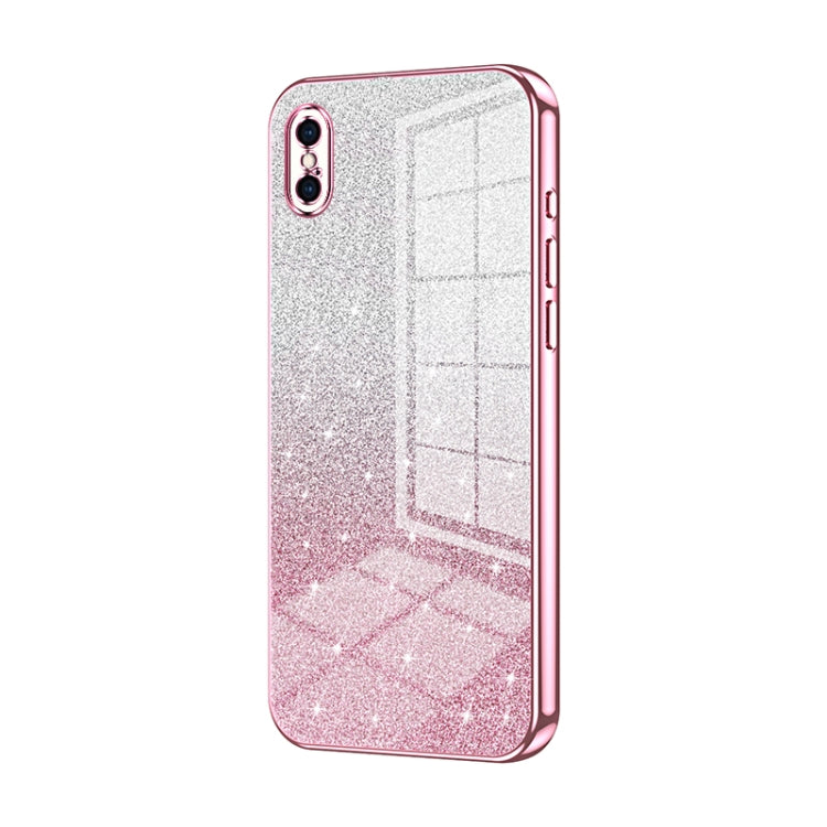 Gradient Glitter Powder Electroplated Phone Case, For iPhone 11 Pro Max, For iPhone 11, For iPhone 11 Pro, For iPhone X / XS, For iPhone XR, For iPhone XS Max