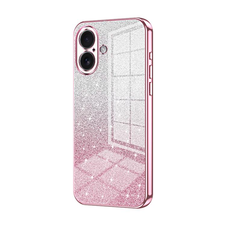 Gradient Glitter Powder Electroplated Phone Case, For iPhone 17e / 16e, For iPhone 17 Pro Max, For iPhone 17 Pro, For iPhone 17, For iPhone Air, For iPhone 16 Pro Max