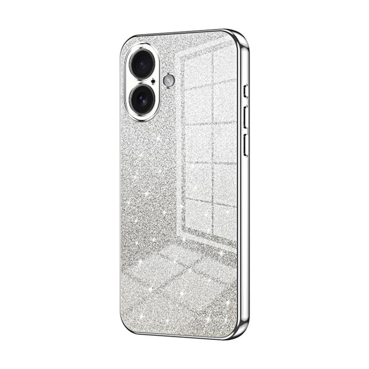 Gradient Glitter Powder Electroplated Phone Case, For iPhone 17e / 16e, For iPhone 17 Pro Max, For iPhone 17 Pro, For iPhone 17, For iPhone Air, For iPhone 16 Pro Max