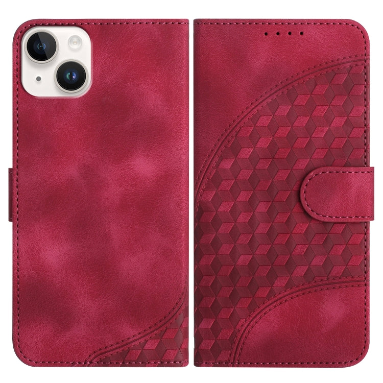 YX0060 Elephant Head Embossed Phone Leather Case with Lanyard, For iPhone 16 Pro, For iPhone 16 Plus, For iPhone 16, For iPhone 15 Pro Max, For iPhone 15 Pro, For iPhone 15 Plus