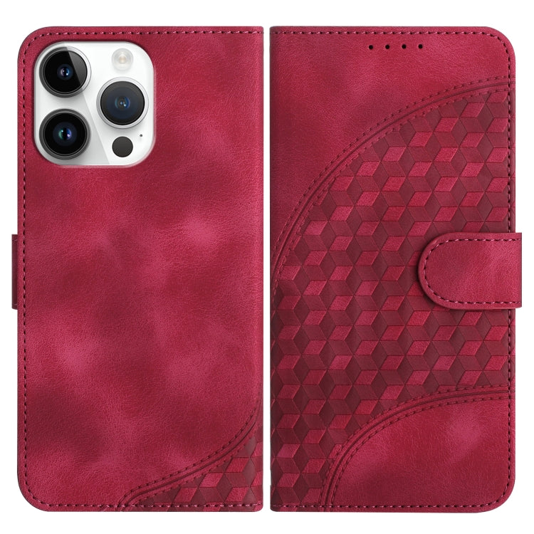 YX0060 Elephant Head Embossed Phone Leather Case with Lanyard, For iPhone 15, For iPhone 14 Plus, For iPhone 14, For iPhone 14 Pro, For iPhone 14 Pro Max, For iPhone SE 2022/SE 2020/6/7/8